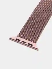 Розовый ремешок для смарт часов Apple Watch миланская петля, металлический, 42/44/45/49 мм