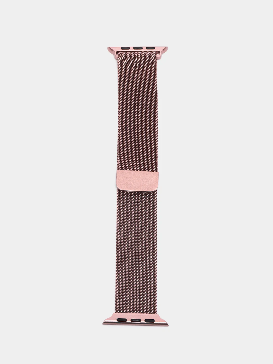 Розовый ремешок для смарт часов Apple Watch миланская петля, металлический, 42/44/45/49 мм