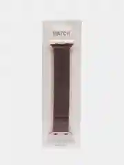 Розовый ремешок для смарт часов Apple Watch миланская петля, металлический, 42/44/45/49 мм