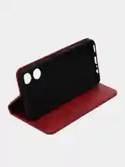 Коричневый чехол-книжка GQ для Oppo A17 / Oppo A17K (Оппо А 17) из высококачественной эко кожи