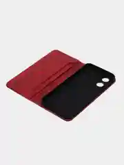 Коричневый чехол-книжка GQ для Oppo A17 / Oppo A17K (Оппо А 17) из высококачественной эко кожи