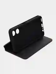 Черный чехол-книжка GQ для Oppo A17 / Oppo A17K (Оппо А 17) из высококачественной эко кожи