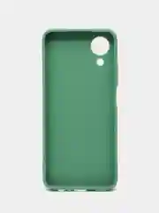 Зеленый чехол силиконовый для Oppo A 17 K / Оппо A 17 K, матовый, с защитой камеры