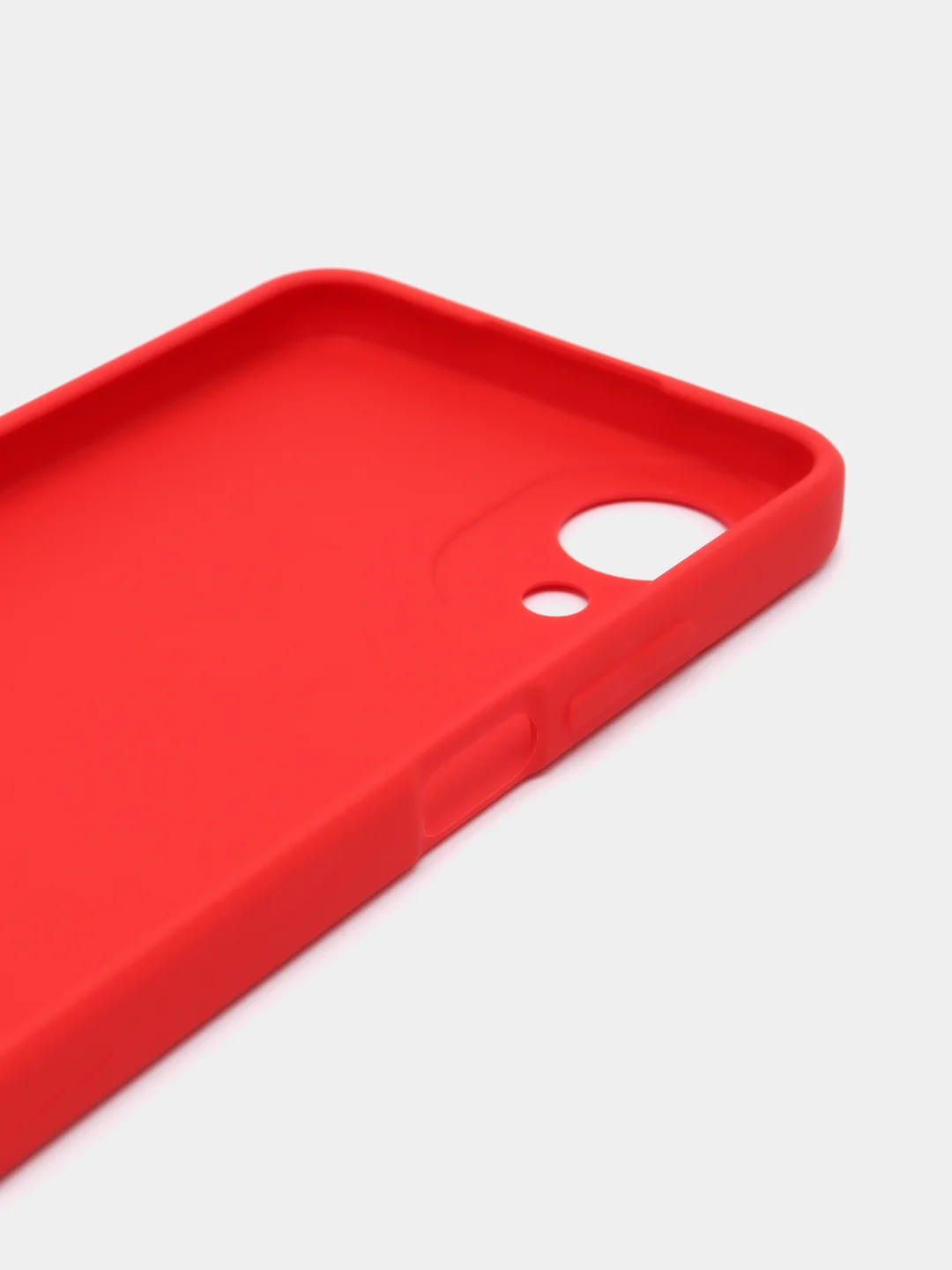 Зеленый чехол силиконовый для Oppo A 17 K / Оппо A 17 K, матовый, с защитой камеры