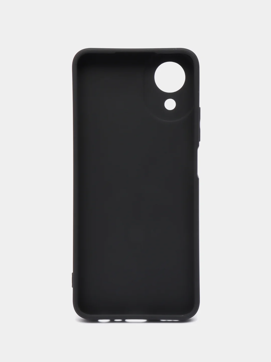 Черный чехол силиконовый для Oppo A 17 K / Оппо A 17 K, матовый, с защитой камеры