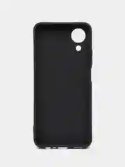 Черный чехол силиконовый для Oppo A 17 K / Оппо A 17 K, матовый, с защитой камеры