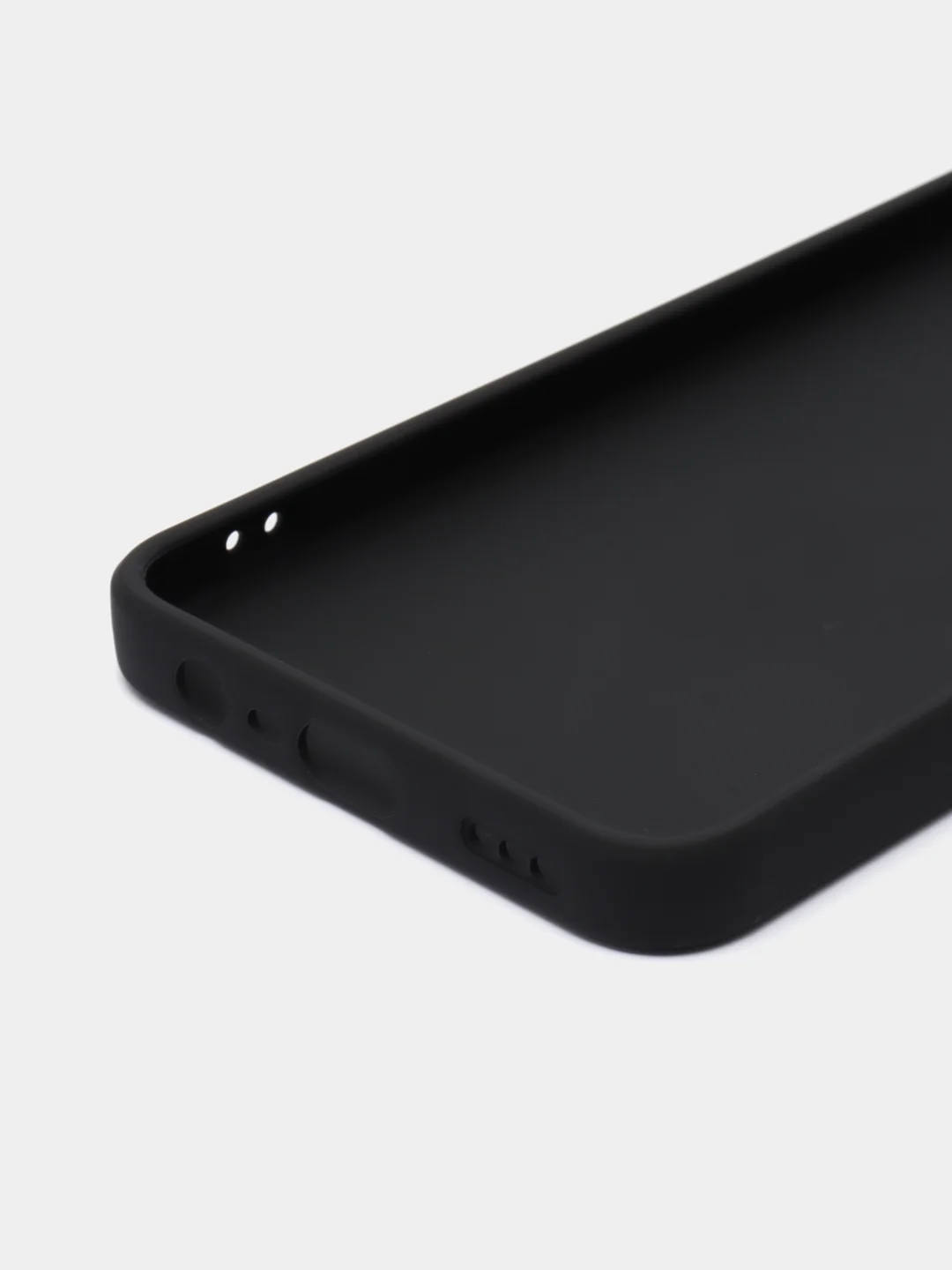 Черный чехол силиконовый для Oppo A 17 K / Оппо A 17 K, матовый, с защитой камеры