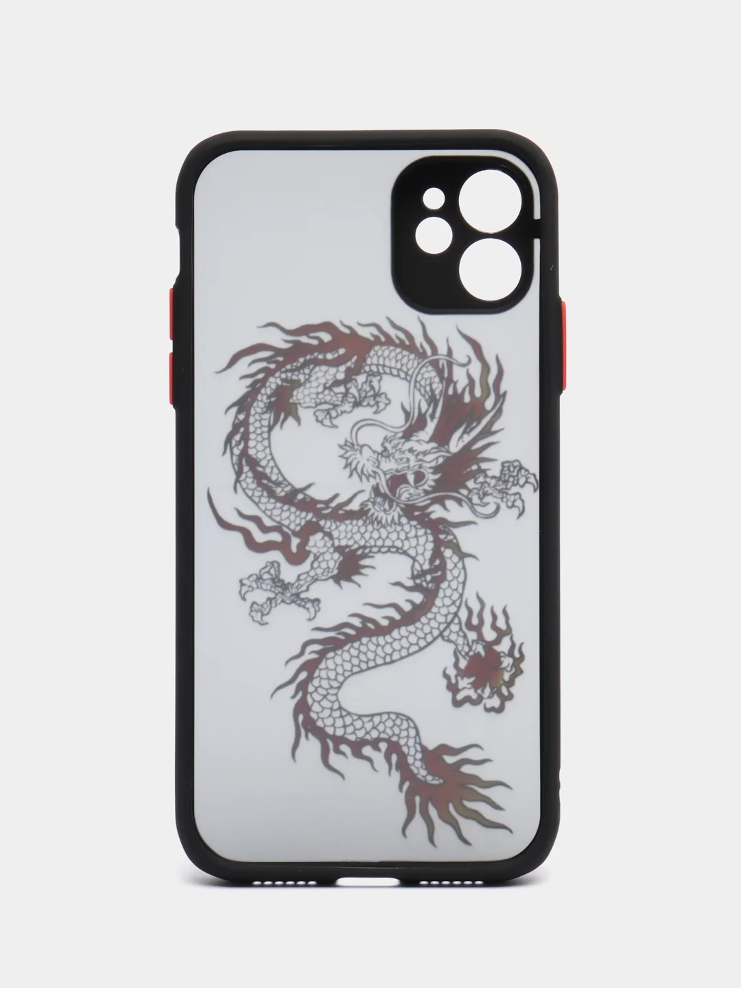 Красный чехол на iPhone (Айфон) 11/13/14/15/X/XR/7/8 Plus/SE2/XS Max/12 Pro Max про макс