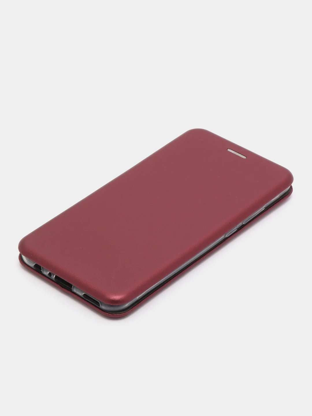 Бордовый чехол книжка Huawei Honor P Smart 2020 (Хуавей Хонор П Смарт 2020)