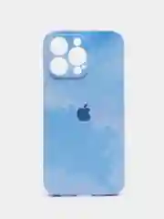 Небесно-голубой чехол для Айфон (iPhone) 11 / 14 / 13 Pro / Max / 7 / 8 / Plus X / XS XR / 12 Mini, силиконовый