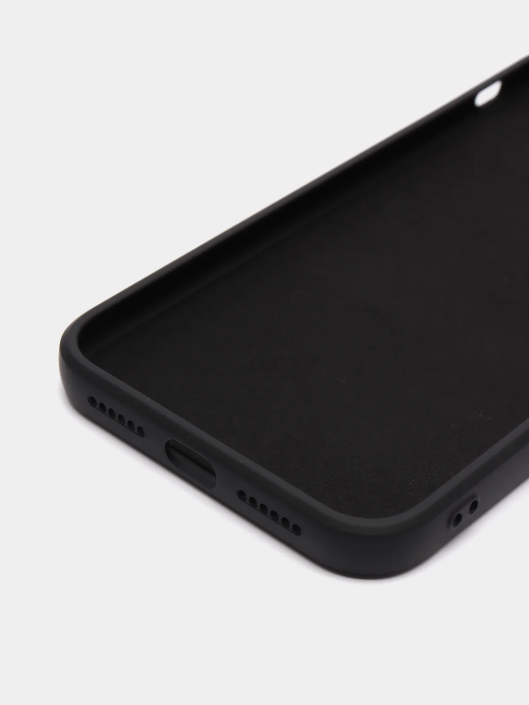 Черный чехол для айфон (iPhone) 11 13 Pro Max 7 8 Plus X / XS XR / 12 Mini, силиконовый