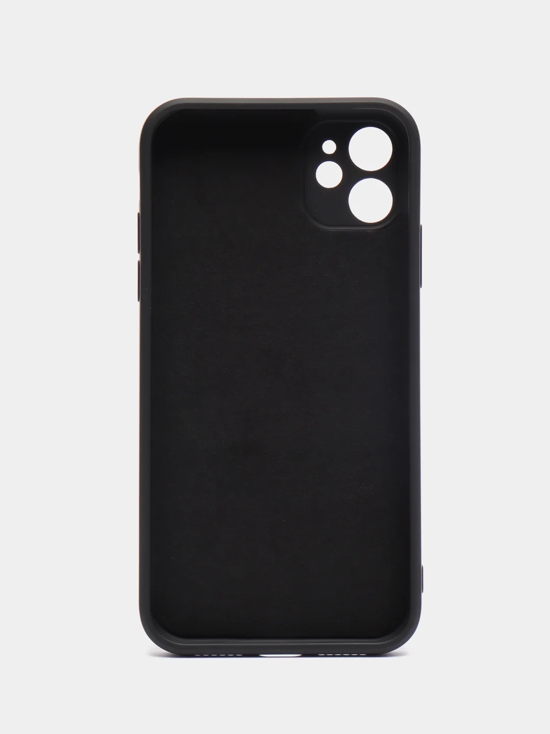 Черный чехол для айфон (iPhone) 11 13 Pro Max 7 8 Plus X / XS XR / 12 Mini, силиконовый