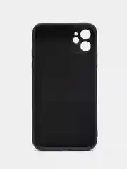 Черный чехол для айфон (iPhone) 11 13 Pro Max 7 8 Plus X / XS XR / 12 Mini, силиконовый