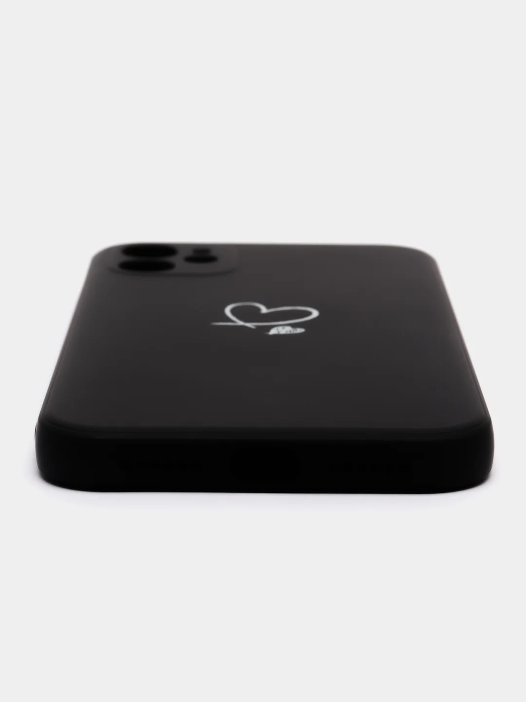 Черный чехол для айфон (iPhone) 11 13 Pro Max 7 8 Plus X / XS XR / 12 Mini, силиконовый
