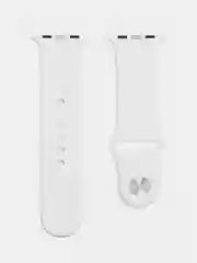 Светло-бежевый силиконовый ремешок для Apple Watch с рисунком