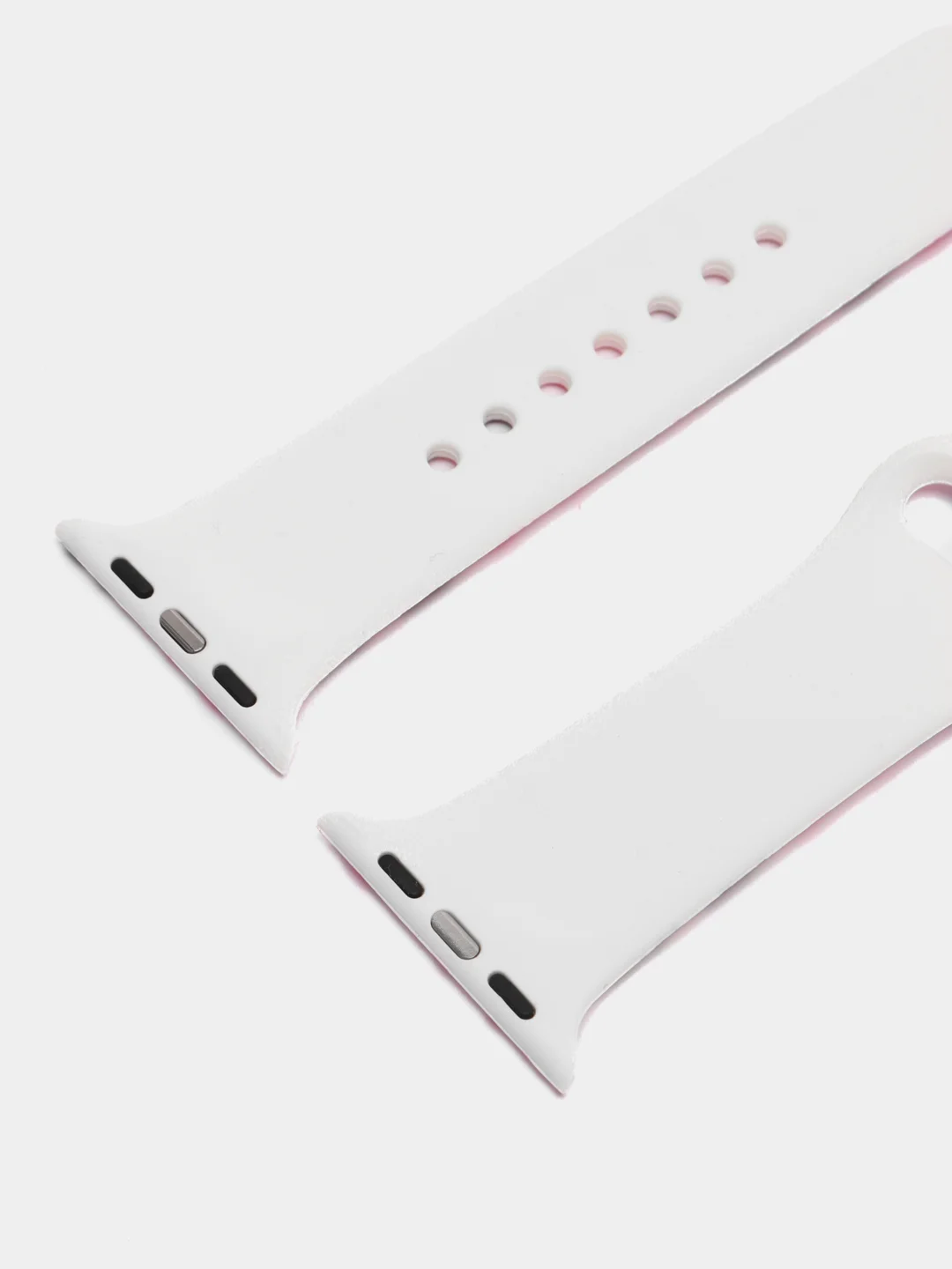 Розовый силиконовый ремешок для Apple Watch с рисунком