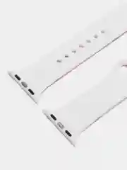 Розовый силиконовый ремешок для Apple Watch с рисунком