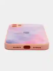 Пурпурный чехол для iPhone 11 / 12 / 13 Pro Max, Айфон, с закаленным стеклом на задней панели