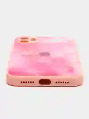 Розовый чехол для iPhone 11 / 12 / 13 Pro Max, Айфон, с закаленным стеклом на задней панели