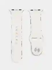 Коричневый силиконовый ремешок для Apple Watch с рисунком