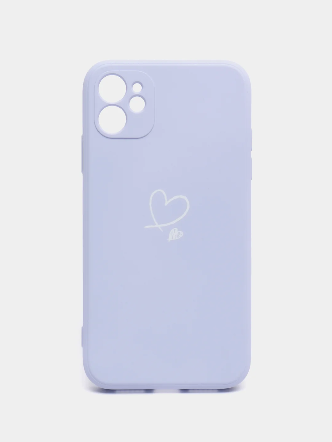 Лавандовый чехол для айфон (iPhone) 11 13 Pro Max 7 8 Plus X / XS XR / 12 Mini, силиконовый