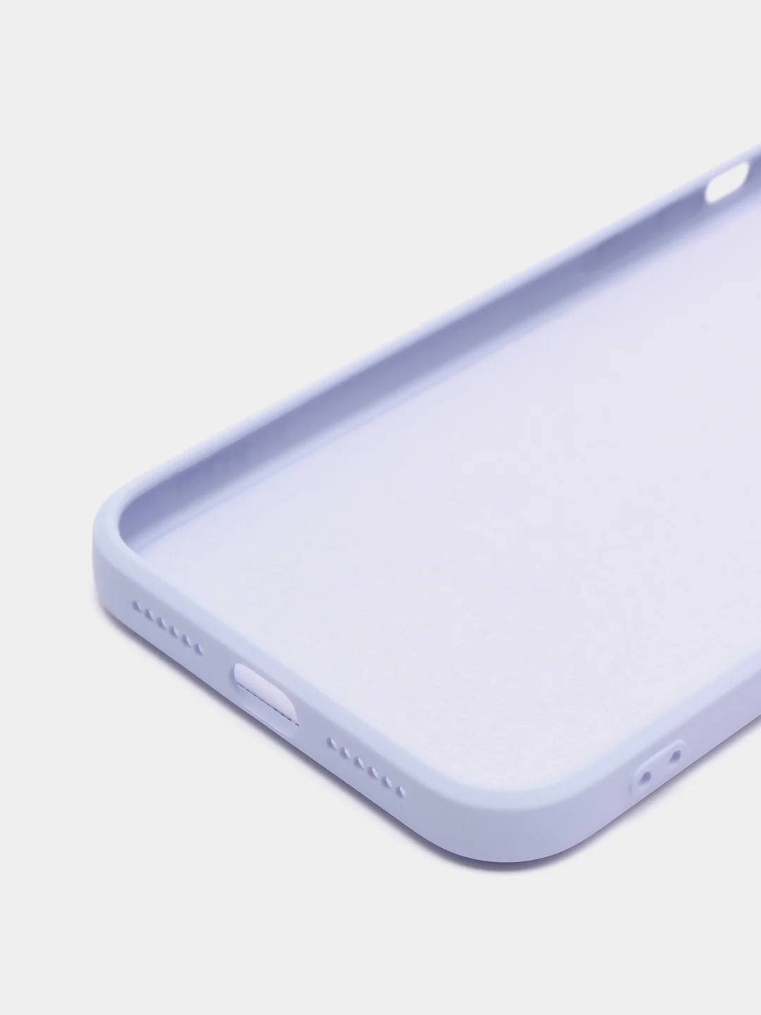 Лавандовый чехол для айфон (iPhone) 11 13 Pro Max 7 8 Plus X / XS XR / 12 Mini, силиконовый