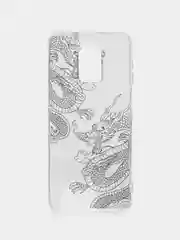 Пудровый чехол на Xiaomi Redmi Note 9S/9 Pro / Сяоми Редми Нот 9S/9 Про прозрачный, с рисунком