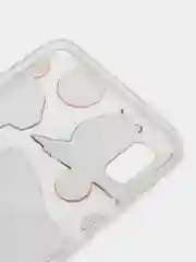 Терракотовый силиконовый чехол на Samsung Galaxy A10 / Самсунг А10 прозрачный с рисунком, защита камеры