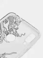 Пудровый силиконовый чехол на Xiaomi Redmi Note 7 / Сяоми Редми Нот 7 прозрачный, с рисунком