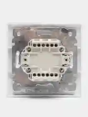 Белый выключатель Plano, 1-101-01 Intro, 10А-250В, IP20, СУ