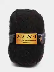 Тёмно-серый пряжа Elsa classic, 80% шерсть овечья, 20% акрил, 625 м, 250 г