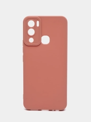 Силиконовый чехол для Infinix Hot 12i (Инфиникс Хот 12 ай) матовый, с защитой камеры