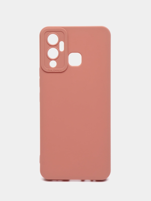 Чехол силиконовый Infinix Hot 12 Play (Инфиникс Хот 12 Плей) матовый, с защитой камеры