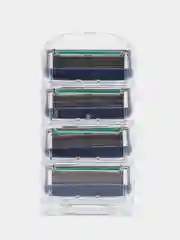 Зеленый лезвия для мужской бритвы Fusion 5, сменные кассеты 4 штуки, 5 лезвий