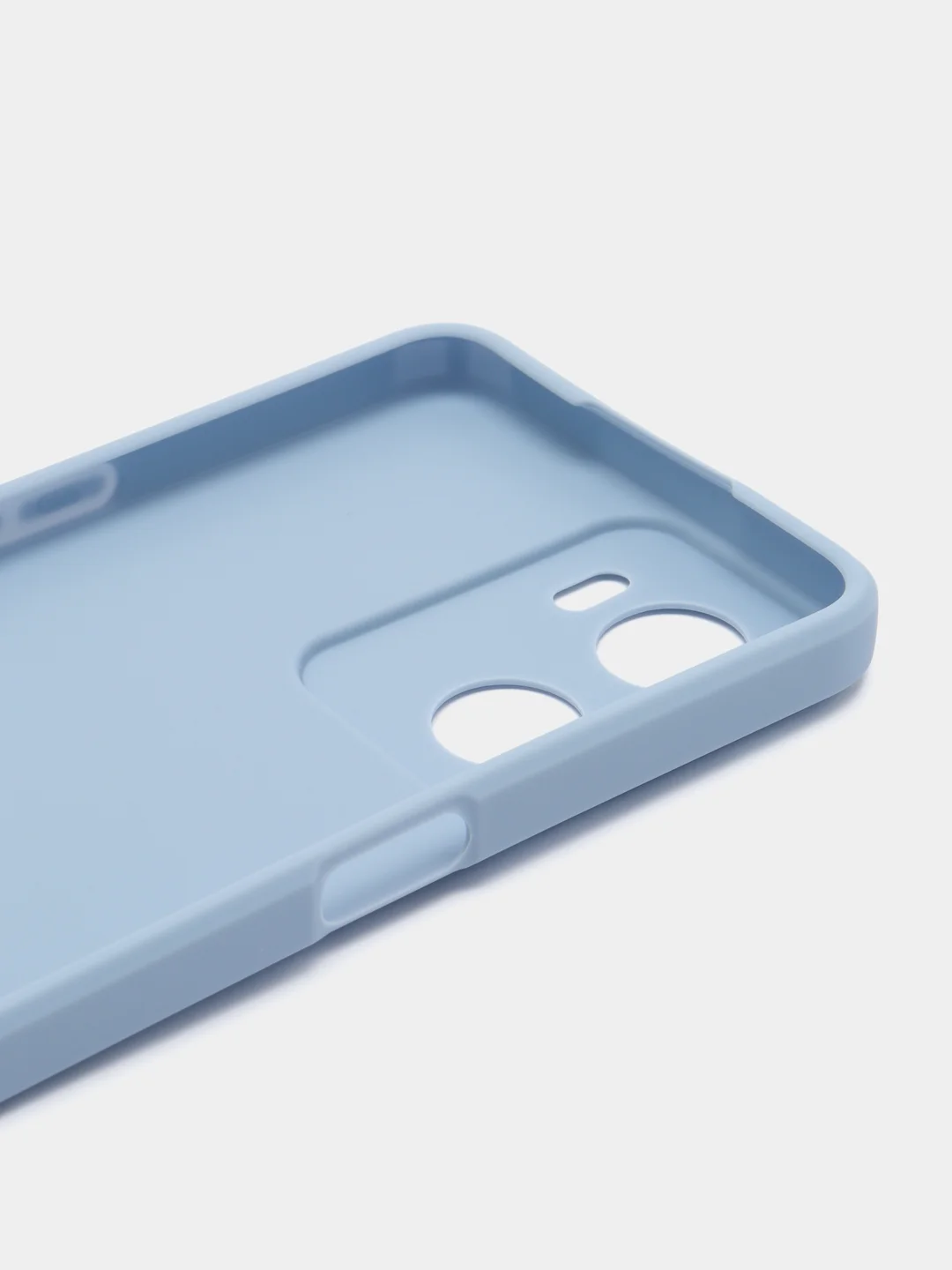 Голубой чехол для Oppo A57 (4G), Oppo A57S (Оппо А57/Оппо А 57S), силиконовый, матовый