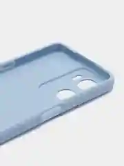 Голубой чехол для Oppo A57 (4G), Oppo A57S (Оппо А57/Оппо А 57S), силиконовый, матовый