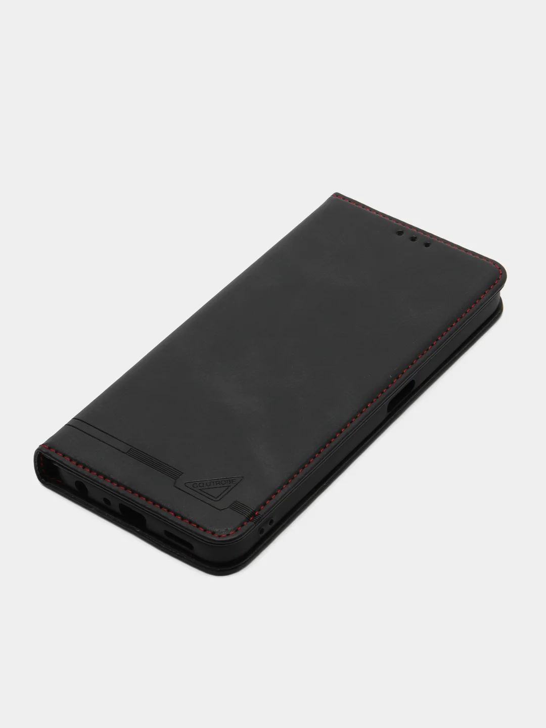 Черный чехол-книжка GQ для Oppo A57 4G / Oppo A57S / Oppo A77 4G / Oppo A77S / Оппо А57, из кожи
