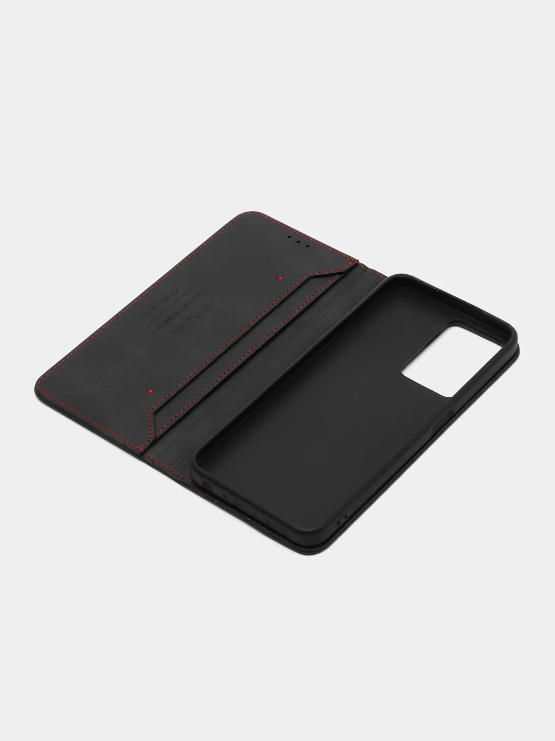 Черный чехол-книжка GQ для Oppo A57 4G / Oppo A57S / Oppo A77 4G / Oppo A77S / Оппо А57, из кожи