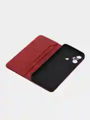 Красный чехол-книжка GQ для Infinix Smart 6 Plus (Инфиникс Смарт 6 Плюс), из искусственной кожи