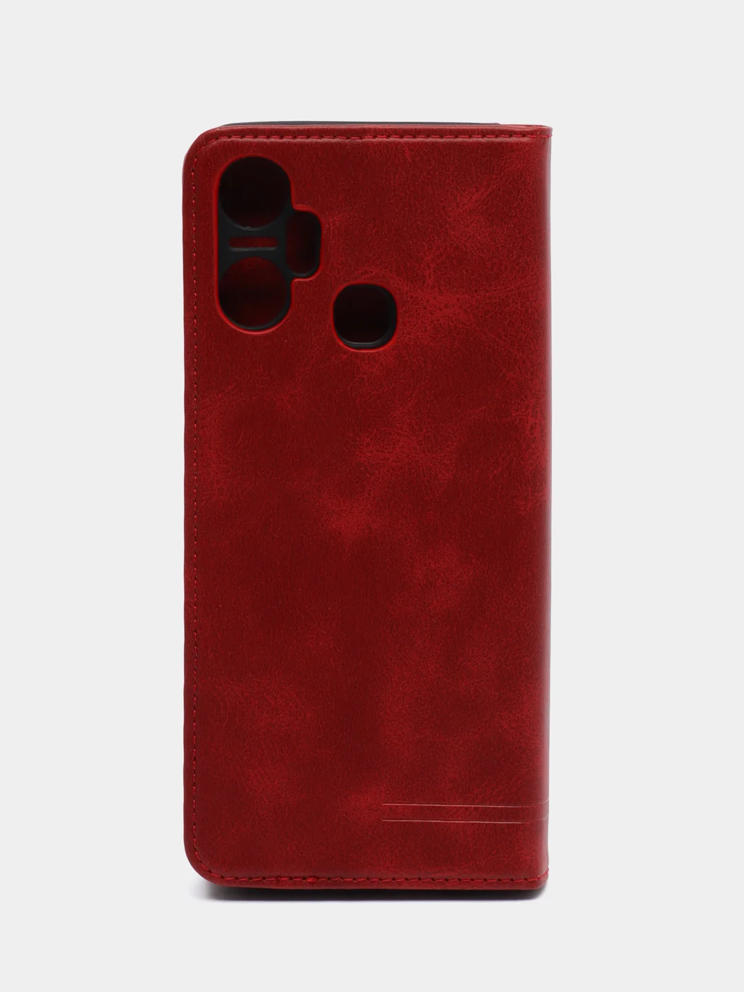 Красный чехол-книжка GQ для Infinix Smart 6 Plus (Инфиникс Смарт 6 Плюс), из искусственной кожи