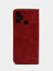 Красный чехол-книжка GQ для Infinix Smart 6 Plus (Инфиникс Смарт 6 Плюс), из искусственной кожи