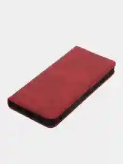 Красный чехол-книжка GQ для Infinix Smart 6 Plus (Инфиникс Смарт 6 Плюс), из искусственной кожи
