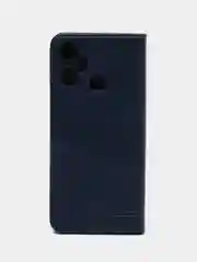 Синий чехол-книжка GQ для Infinix Smart 6 Plus (Инфиникс Смарт 6 Плюс), из искусственной кожи
