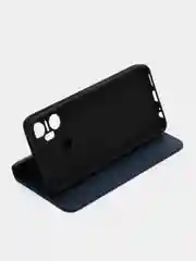 Синий чехол-книжка GQ для Infinix Smart 6 Plus (Инфиникс Смарт 6 Плюс), из искусственной кожи