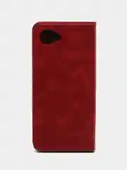 Красный чехол-книжка для Realme C 30 / Realme C30S (Реалми С 30S), из искусственной эко кожи