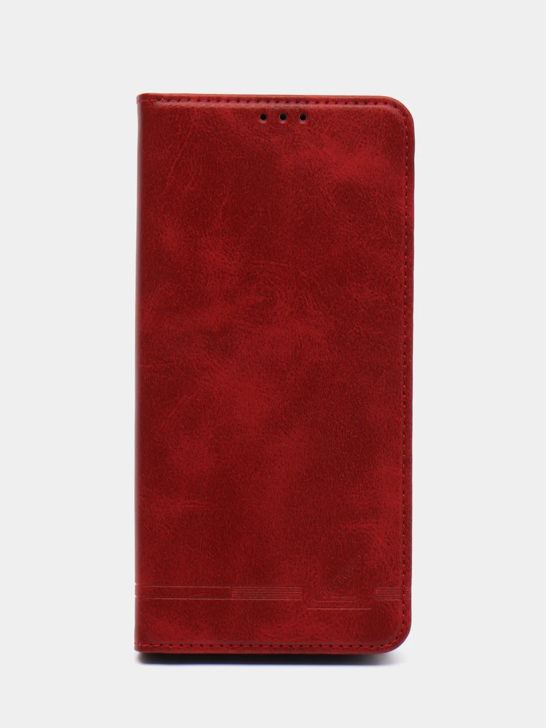 Красный чехол-книжка для Realme C 30 / Realme C30S (Реалми С 30S), из искусственной эко кожи