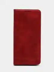 Красный чехол-книжка для Realme C 30 / Realme C30S (Реалми С 30S), из искусственной эко кожи