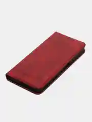 Красный чехол-книжка для Realme C 30 / Realme C30S (Реалми С 30S), из искусственной эко кожи