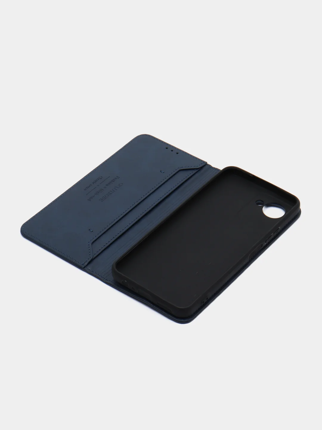 Синий чехол-книжка для Realme C 30 / Realme C30S (Реалми С 30S), из искусственной эко кожи