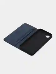 Синий чехол-книжка для Realme C 30 / Realme C30S (Реалми С 30S), из искусственной эко кожи